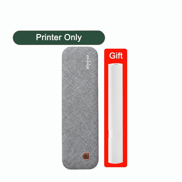 Gray fabric printer cover with apple logo labeled Printer Only and white gift roll on red background