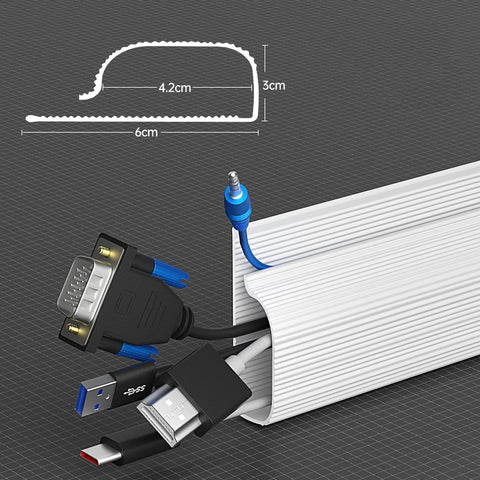Desk Bottom Cable Management Rack