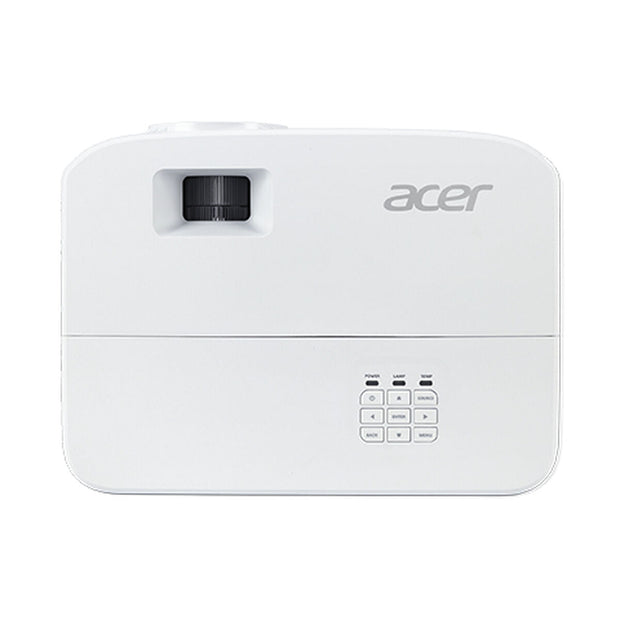 White Acer P1157i high brightness DLP projector with focus lens and control buttons