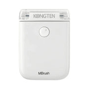 White Kongten MBrush portable color printer with single button and transparent top cover